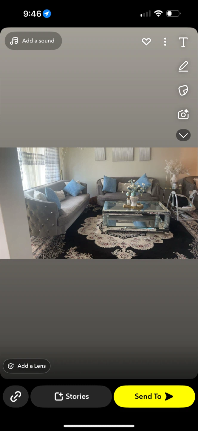 Sofa and Coffee Table Set