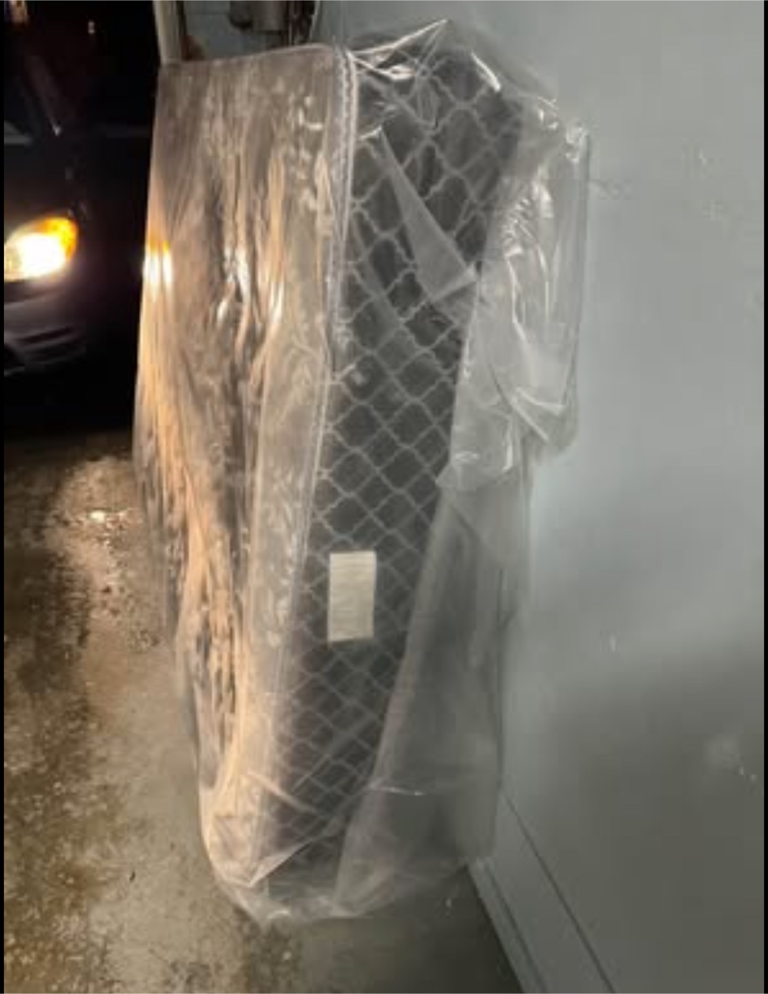 Brand new double size bed with box spring and legs