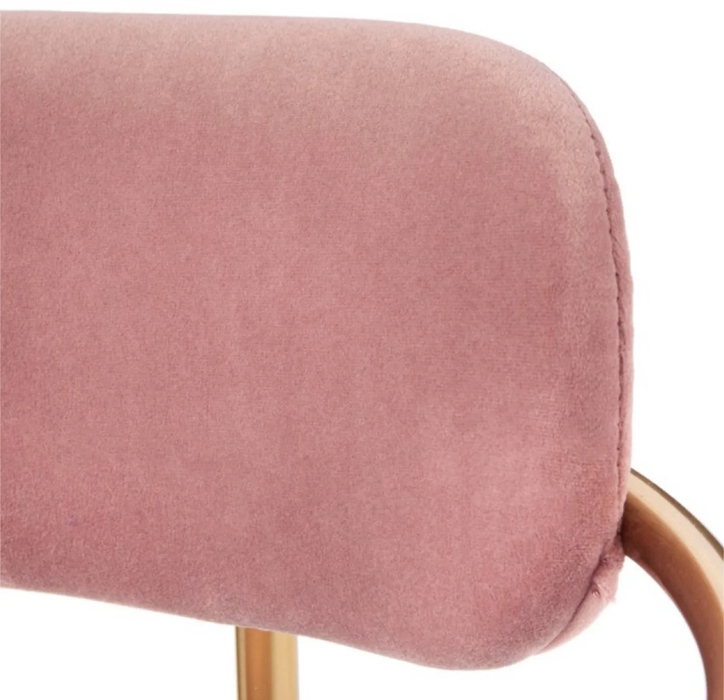 New Set of 2 Counter Height Stools Pink and Gold image indicator(3)