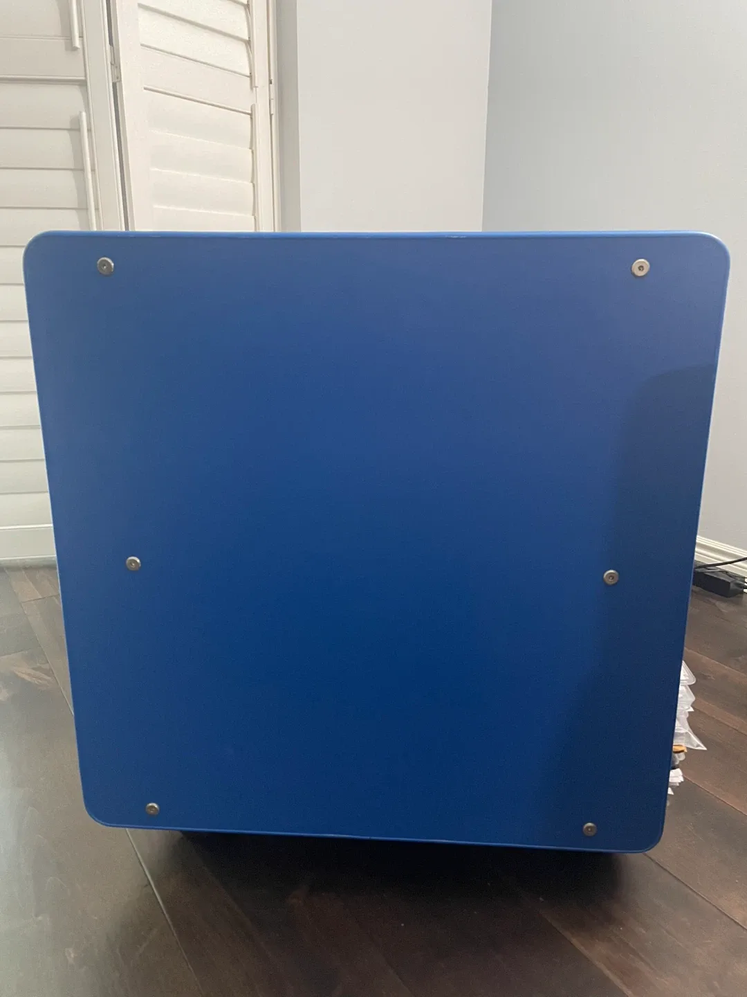 Double sided Kids' Blue & White Rolling Shelf image indicator(2)