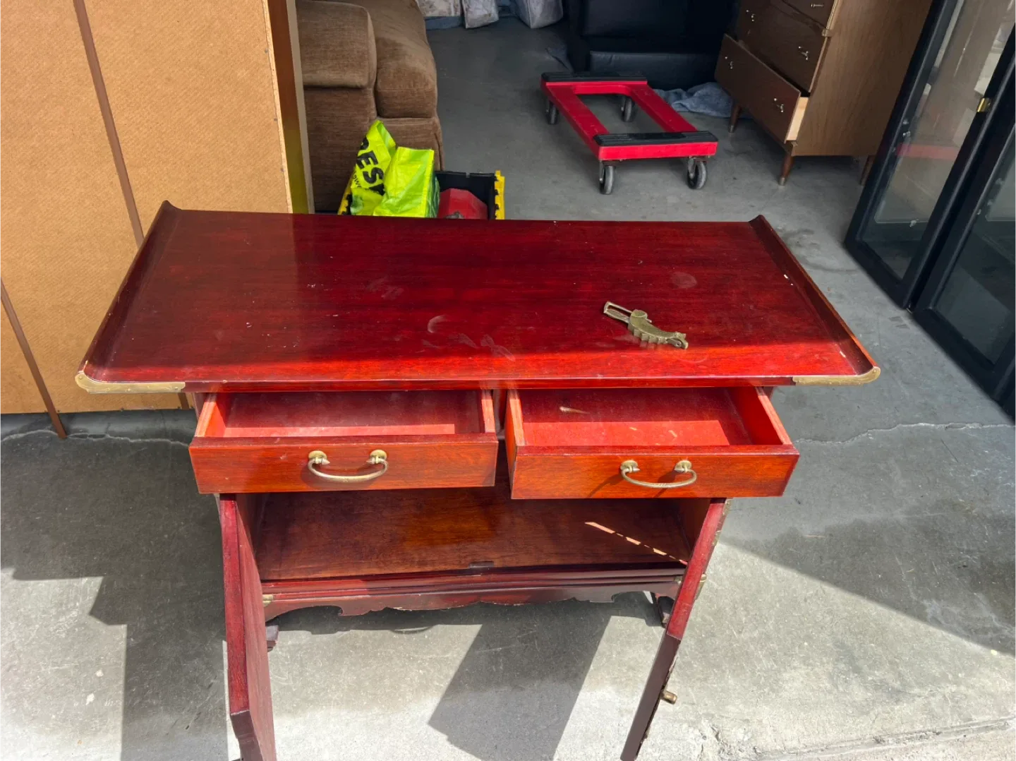 Free delivery antique Korean style Wood Sideboard Cabinet thumbnail