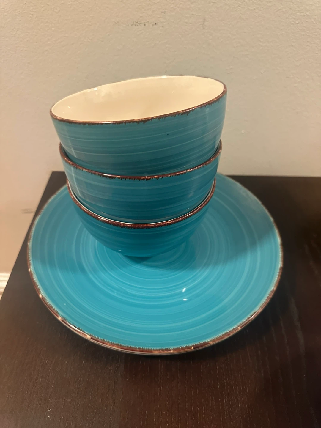 Royal Norfolk Stoneware Bowls & Plates Set