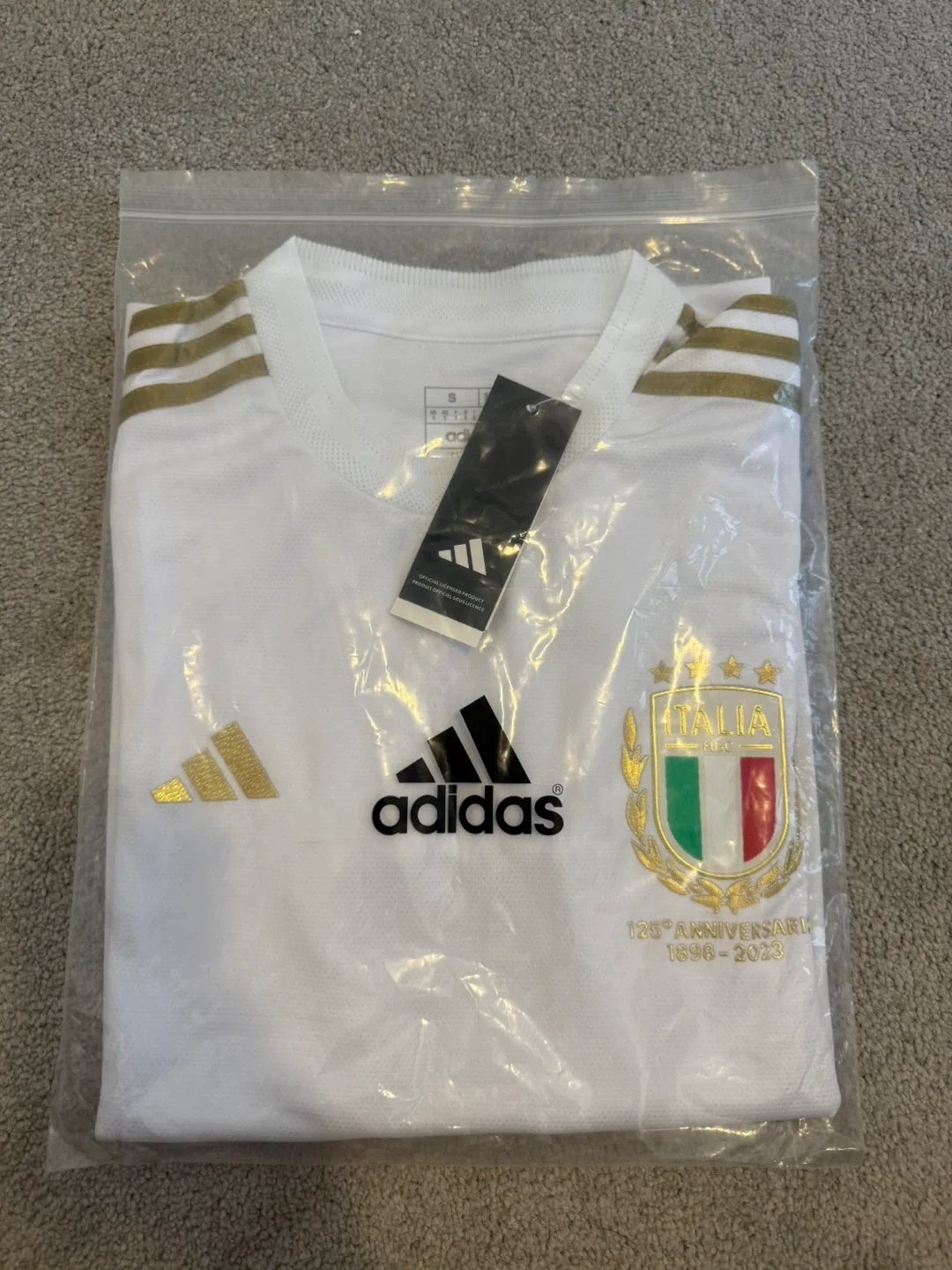 BNWT Italy 125th Anniversary Special Edition Jersey Size S image indicator(6)