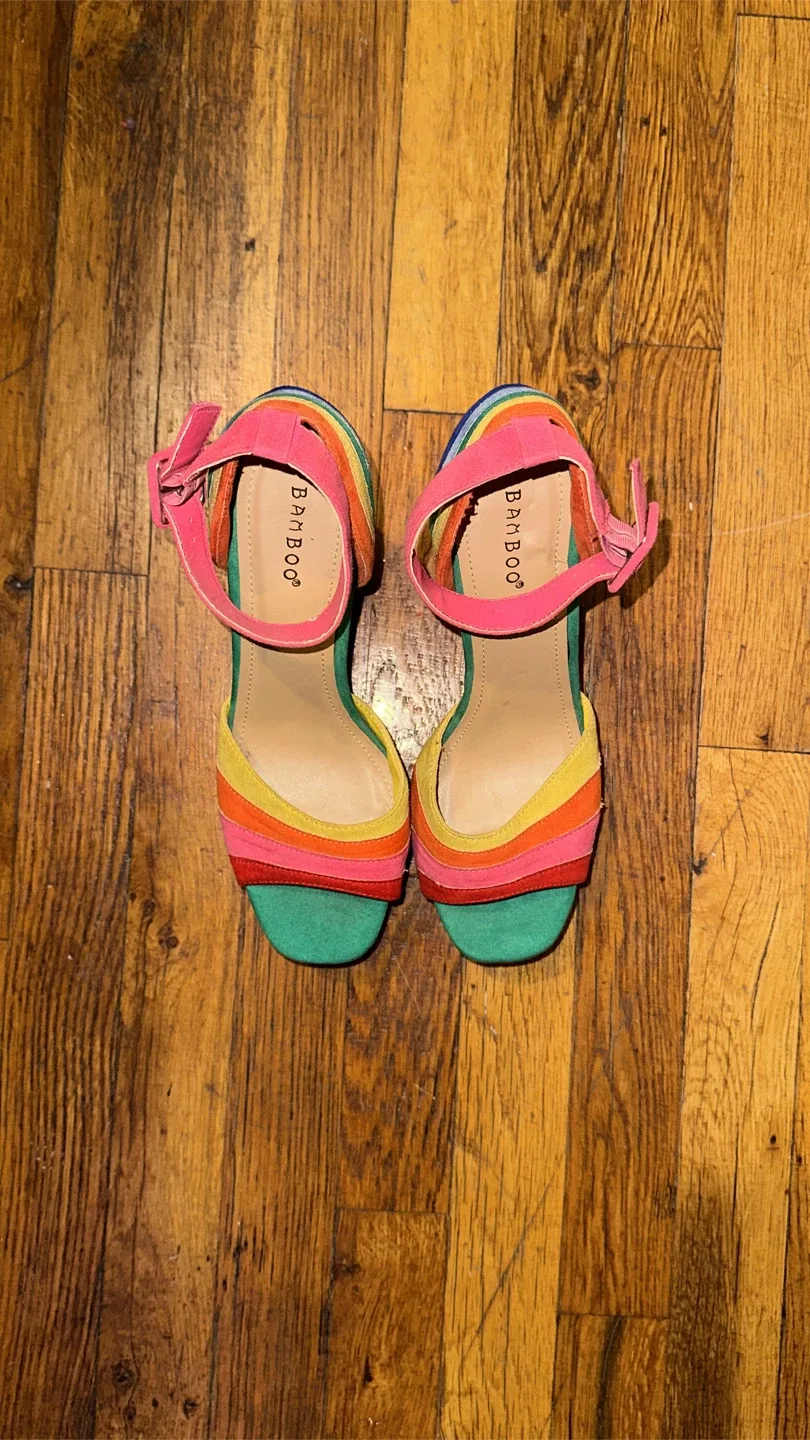 Bamboo vintage Rainbow Heels image indicator(3)