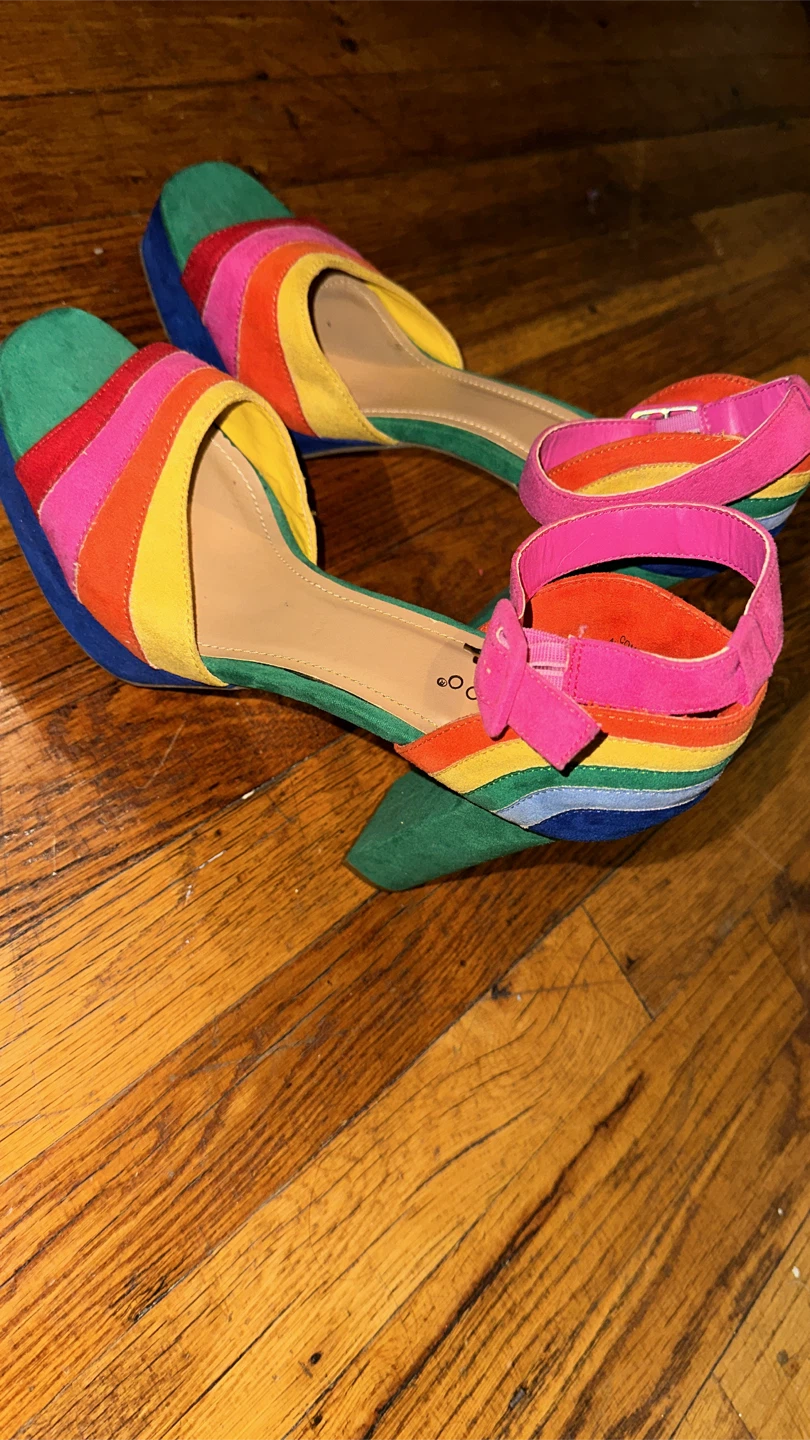 Bamboo vintage Rainbow Heels - photo 2