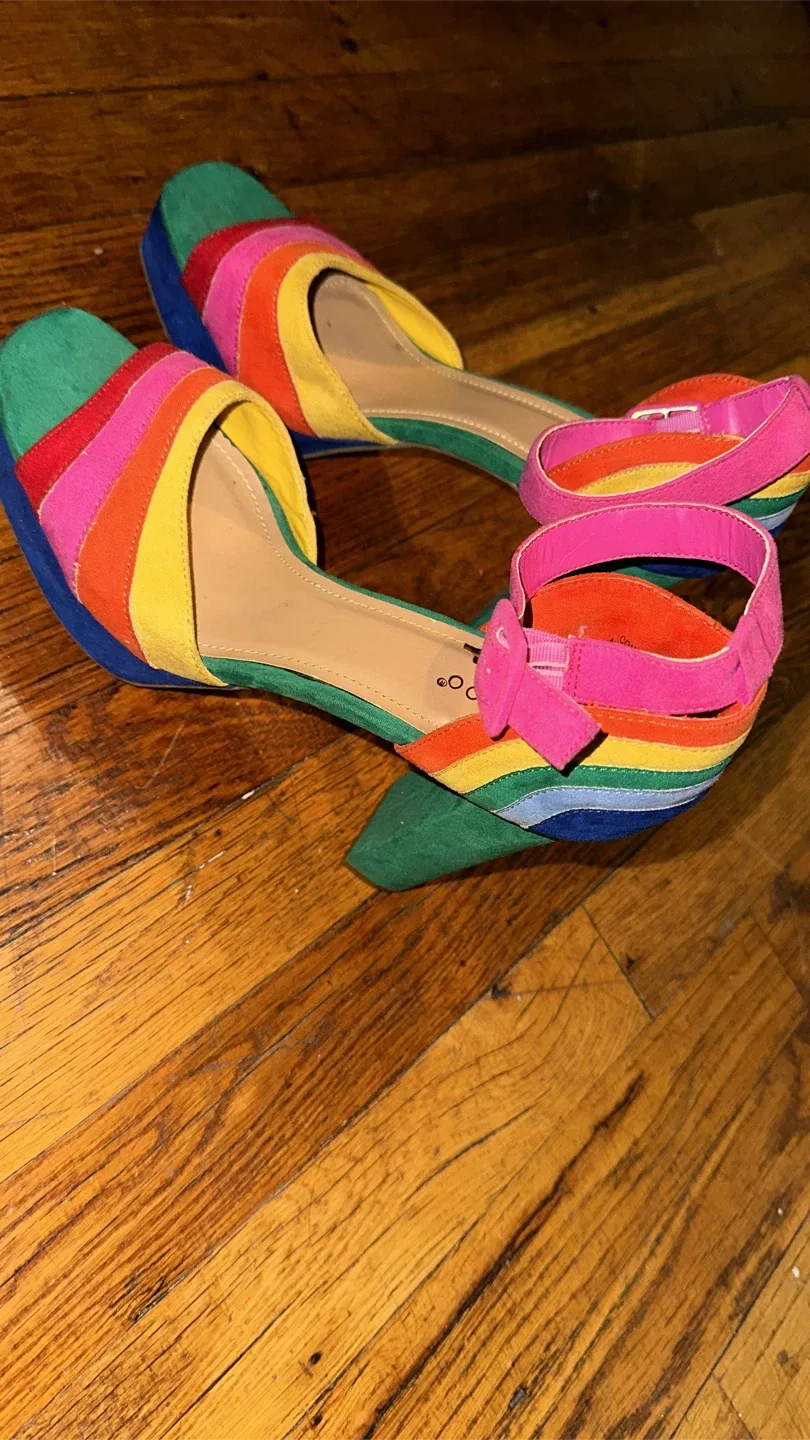 Bamboo vintage Rainbow Heels image indicator(2)