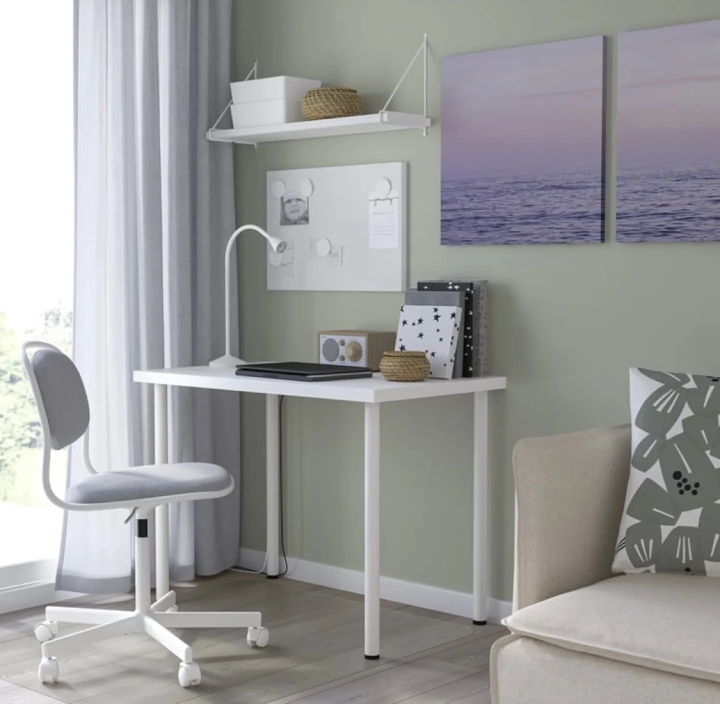 White Ikea Desk/Table image indicator(3)