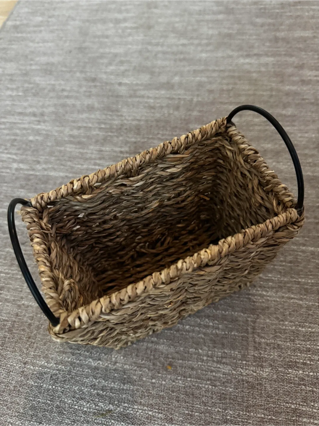 Woven Basket with Handles thumbnail