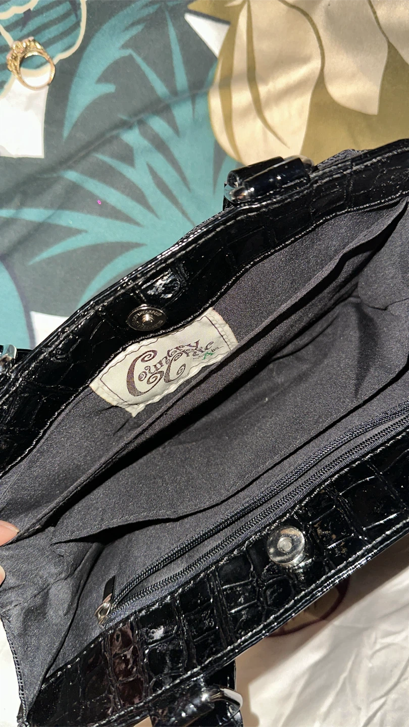 Country Chic 4pc Curate Style Black Handbag - photo 5