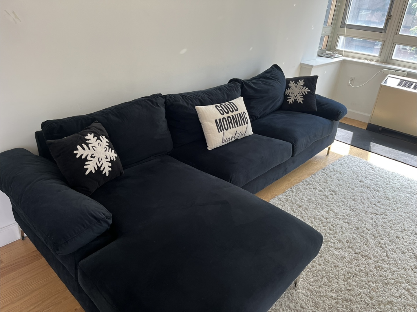 Black Sectional Sofa - photo 4