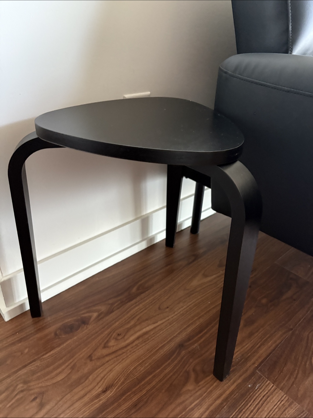 IKEA Kyrre Black Stool - photo 2