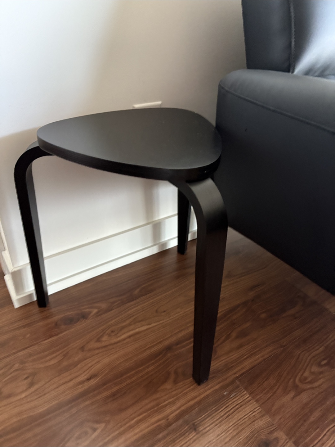 IKEA Kyrre Black Stool - photo 3