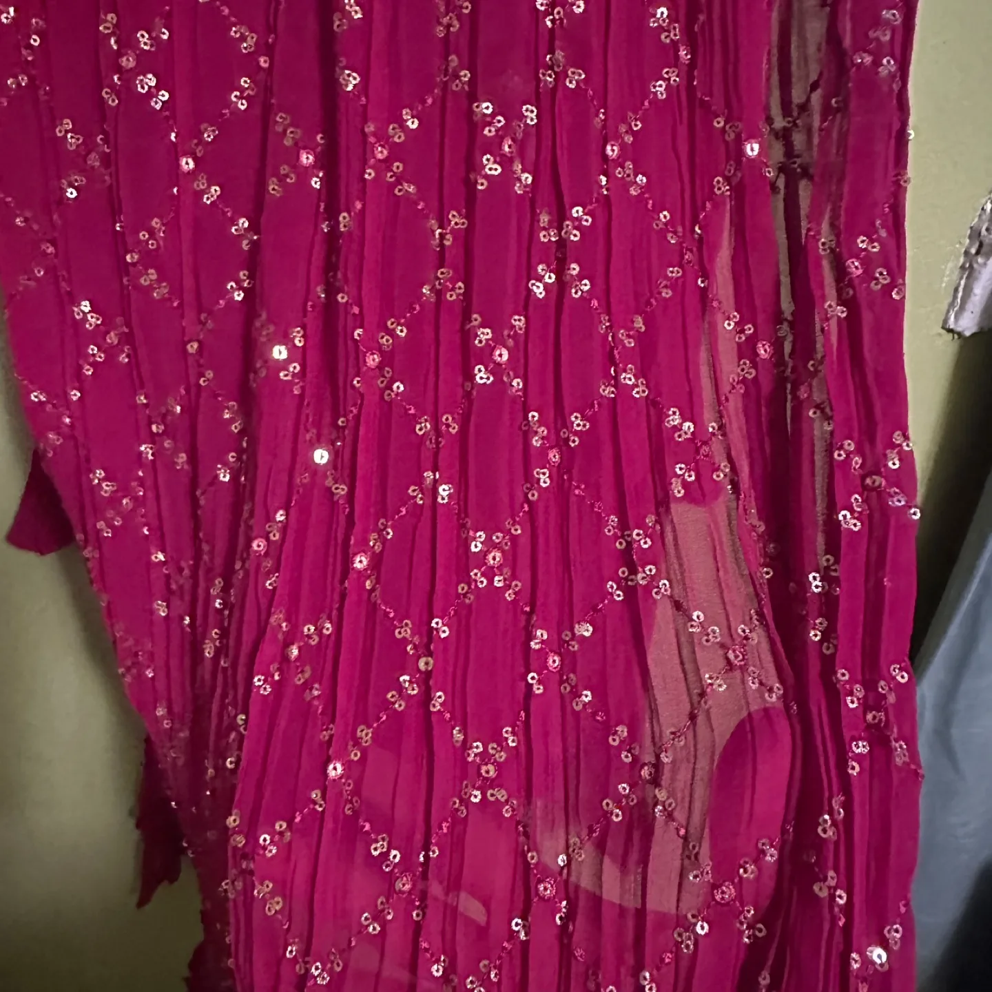 Pink Sequin Dress indian image indicator(3)