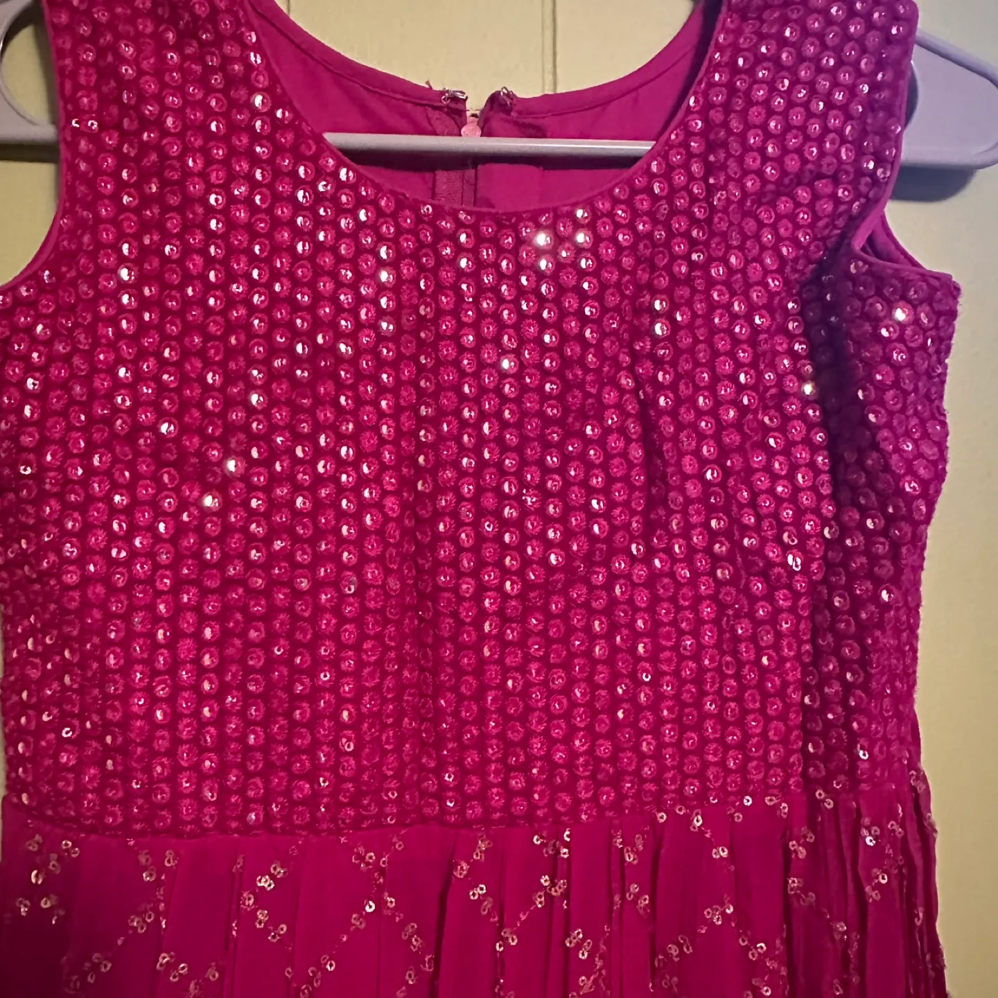 Pink Sequin Dress indian image indicator(4)