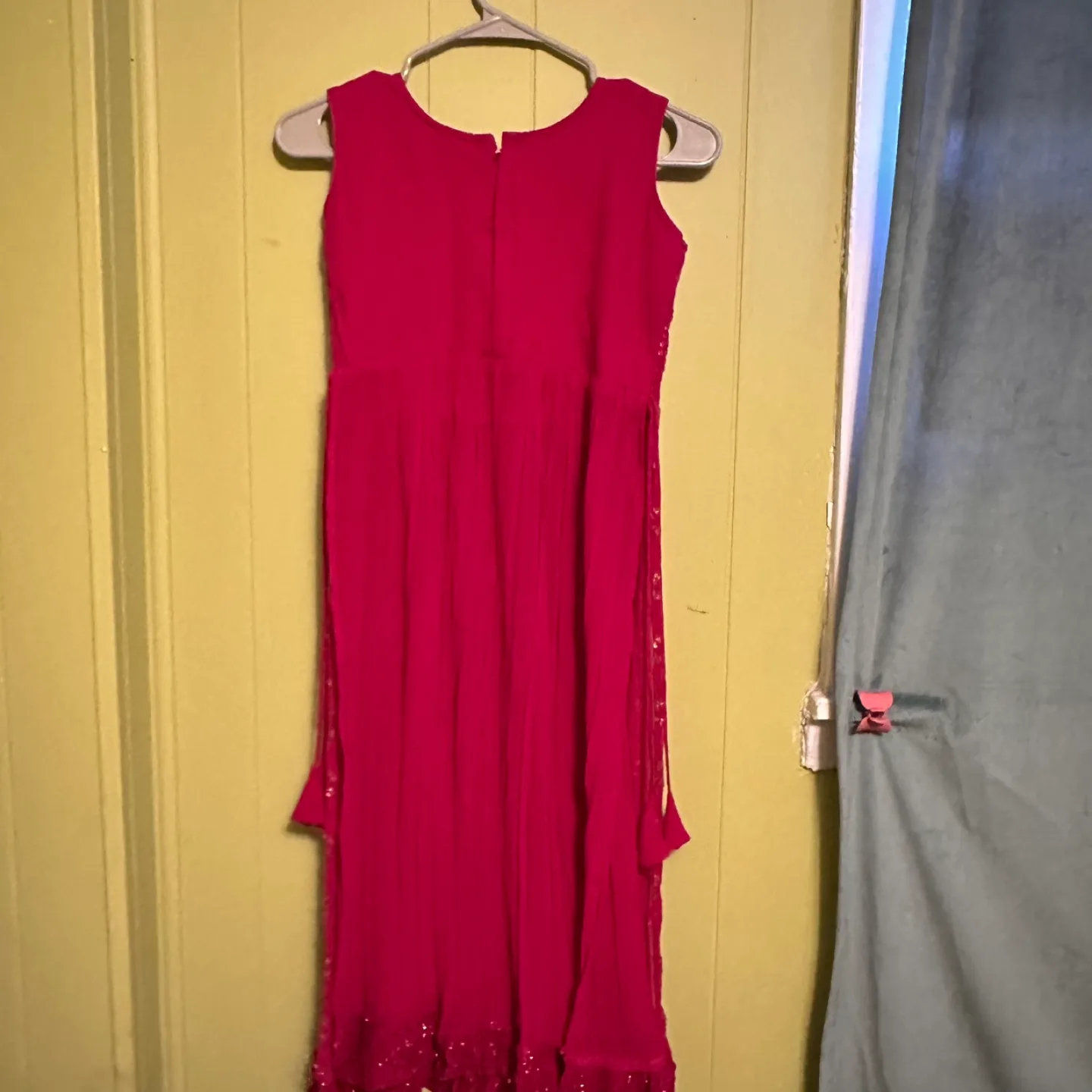 Pink Sequin Dress indian image indicator(5)