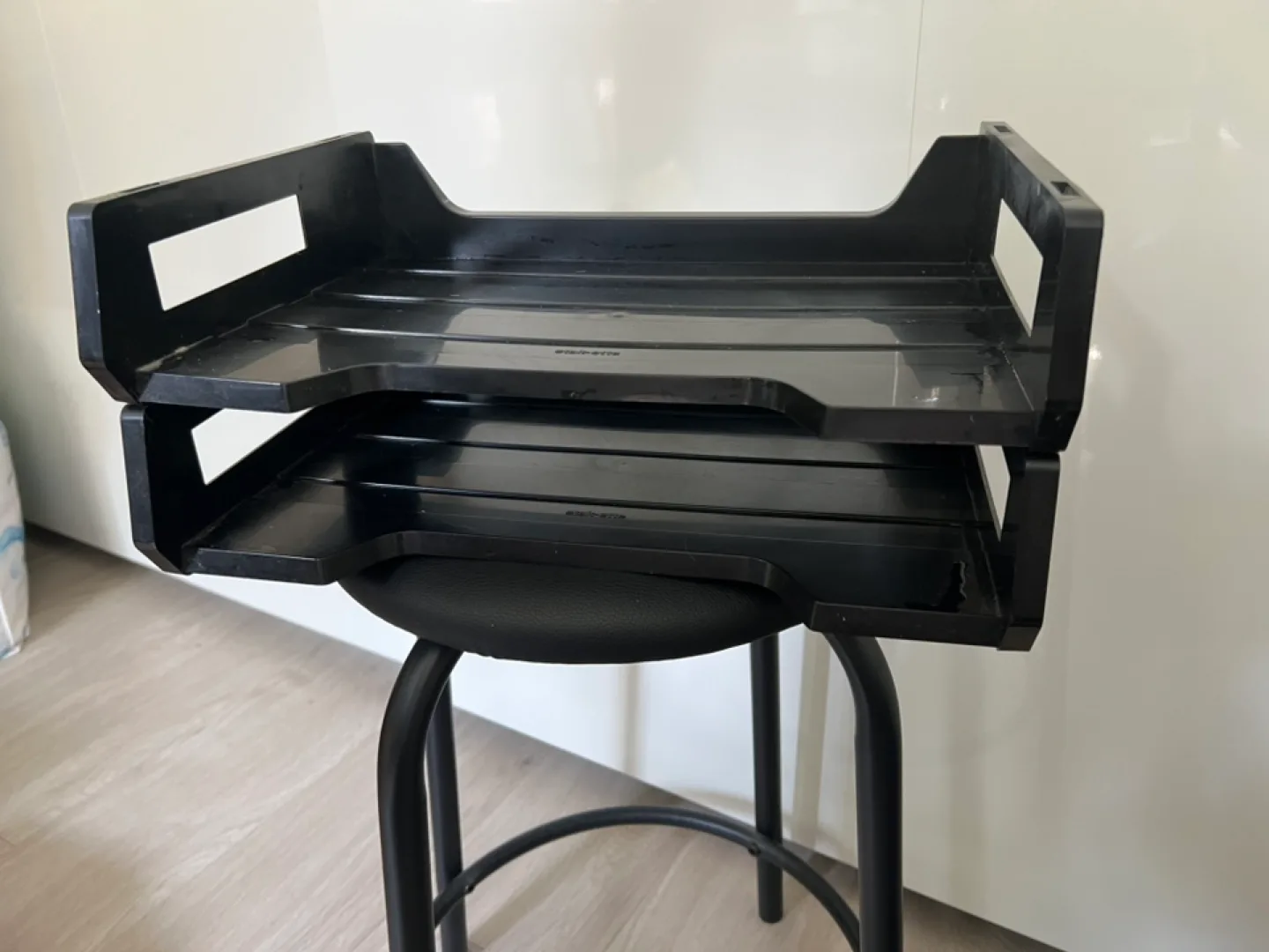 Black Plastic Desk File Tray Organizer 🥕 image indicator(3)