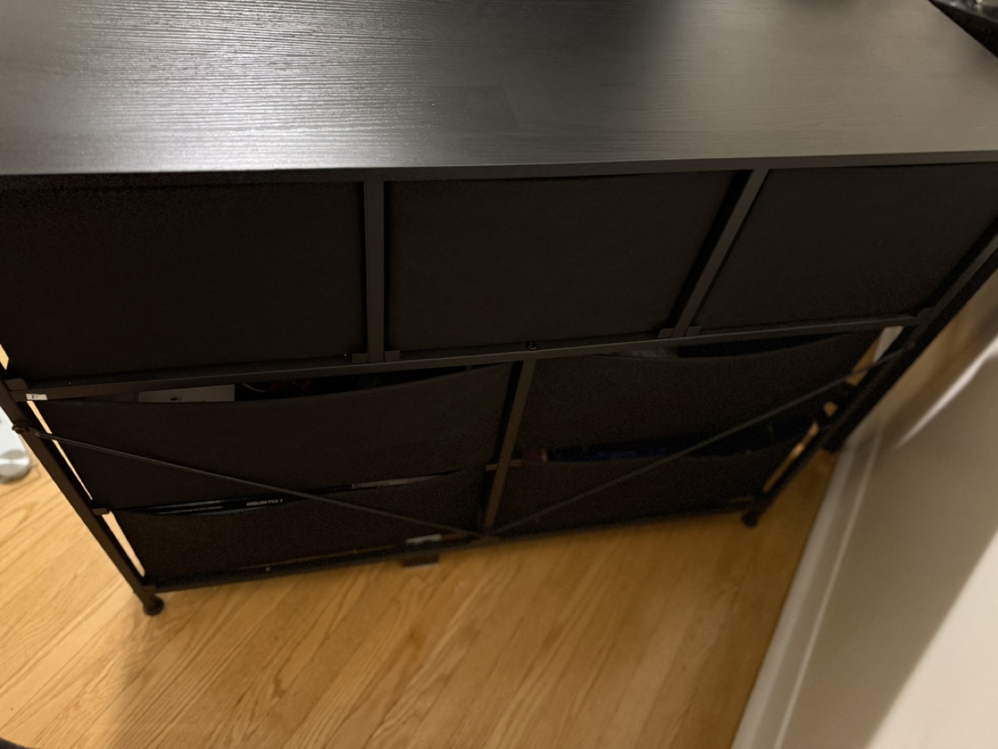Black Fabric 6-Drawer Dresser - photo 2