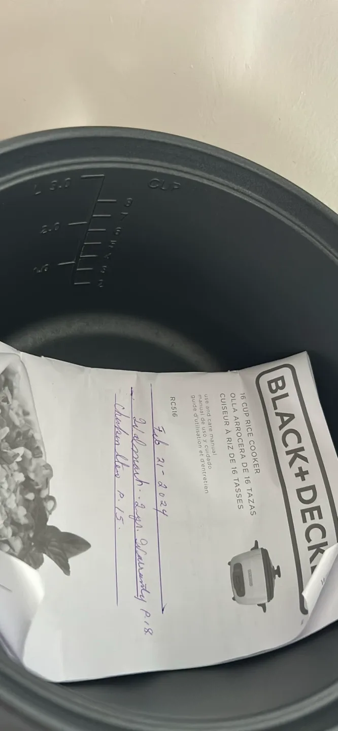 Black+Decker 16-Cup Rice Cooker image indicator(4)