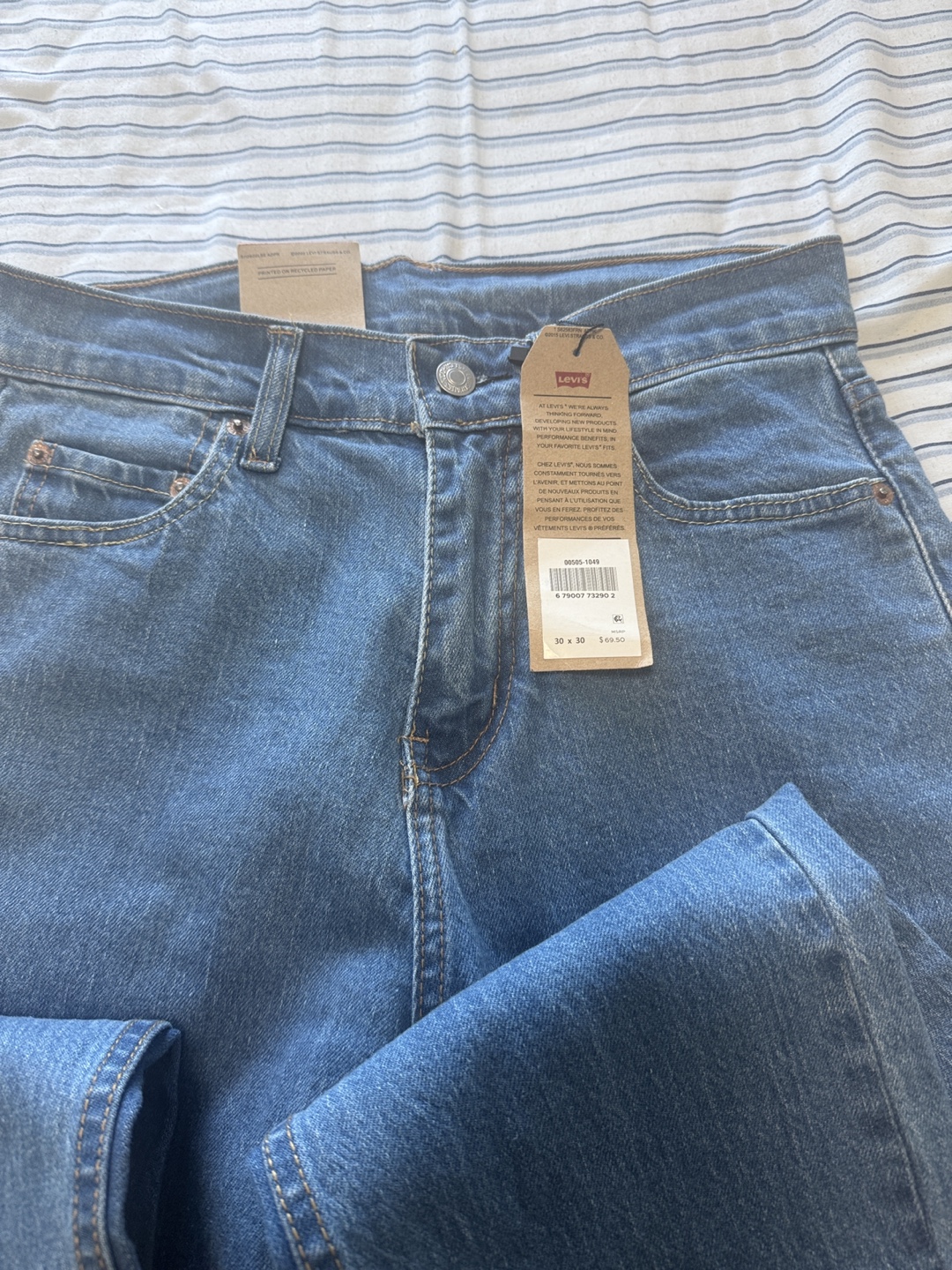 New Levi's 505 Regular Fit Jeans - 30x30 - photo 3