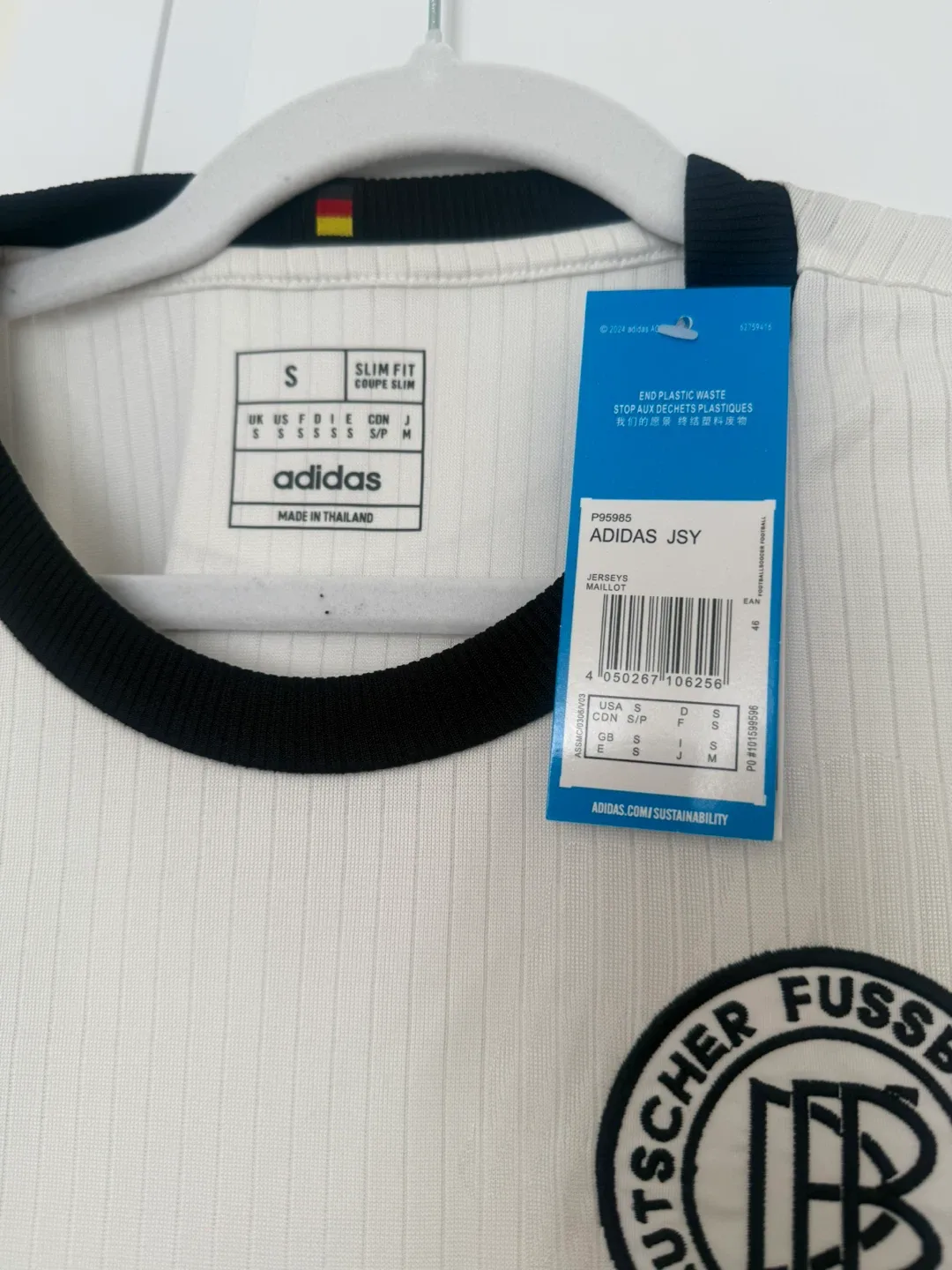 BNWT Germany 125th Anniversary Special Edition Jersey Size S image indicator(3)