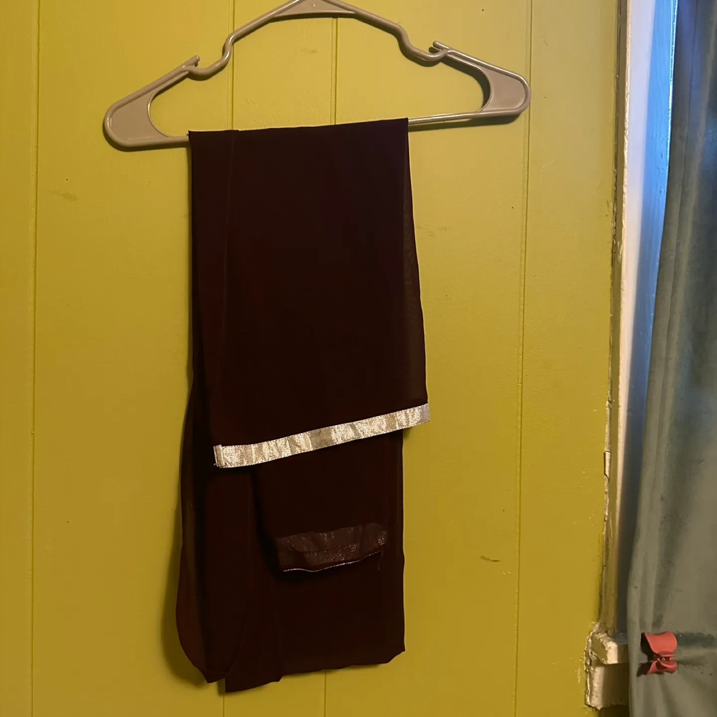 Burgundy Embellished Dress & Pants image indicator(5)