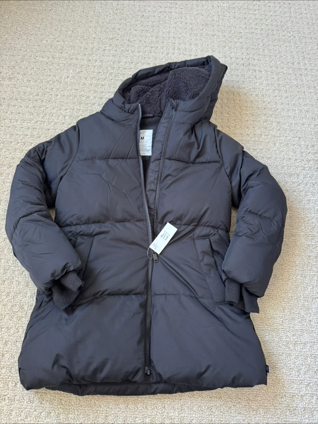 gap cold control puffer coat size (8) m girls nwt thumbnail