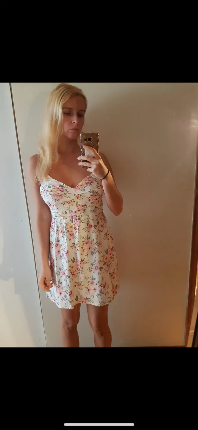 Vintage inspired Romantic Floral print 🌸🌺 Cross back dress New image indicator(5)