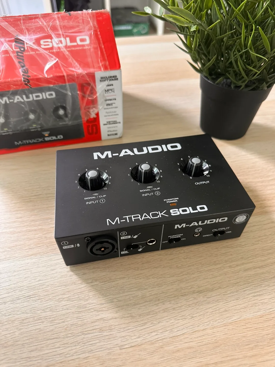 M-Audio M-Track Solo Audio Interface - Like New!