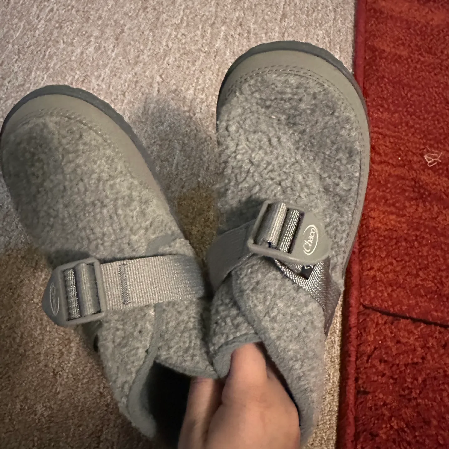 Chaco Kids' JCH180350 Gray Slippers - Size 4 image indicator(2)