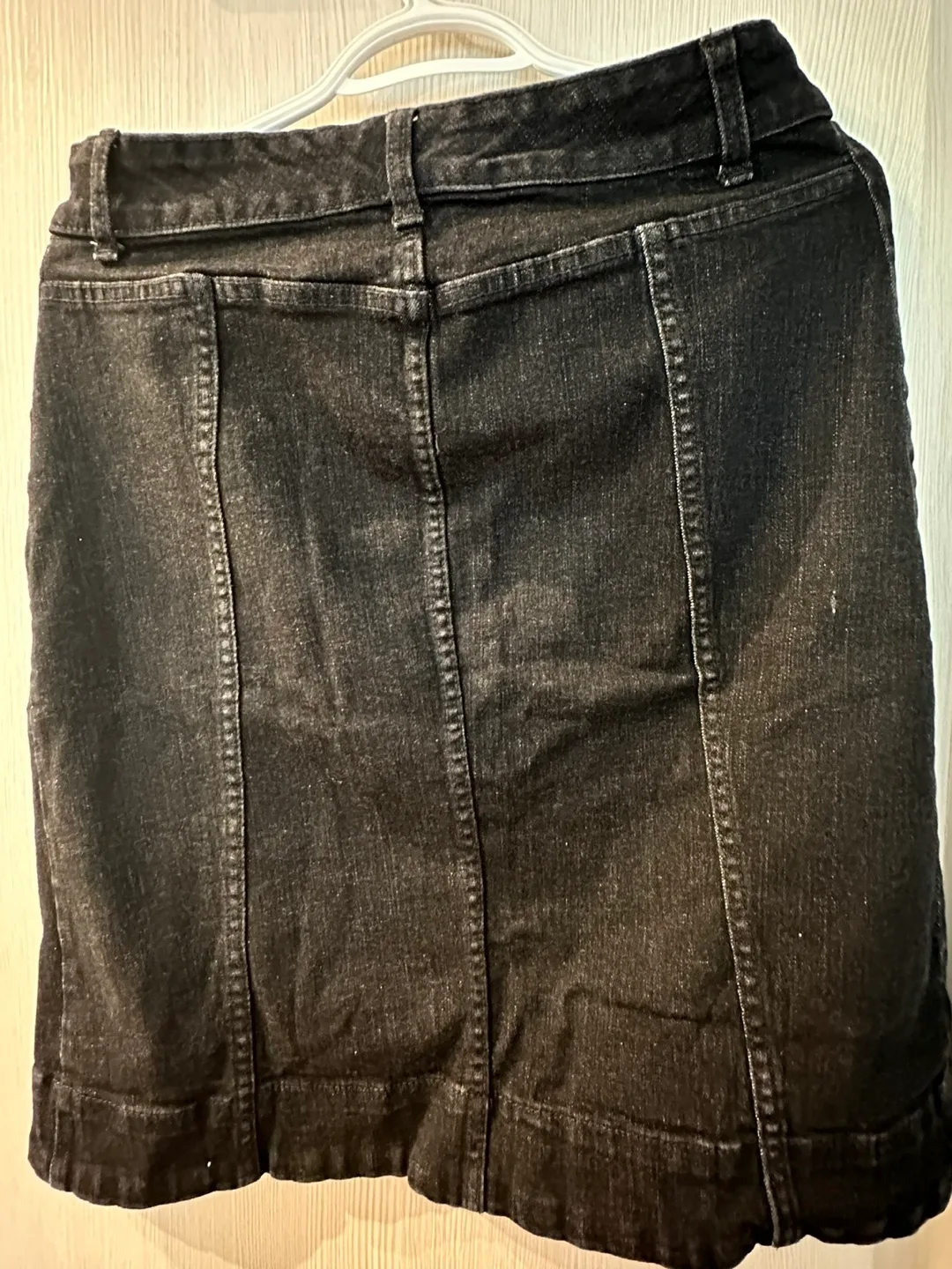 Chaps Black Denim Skirt image indicator(3)