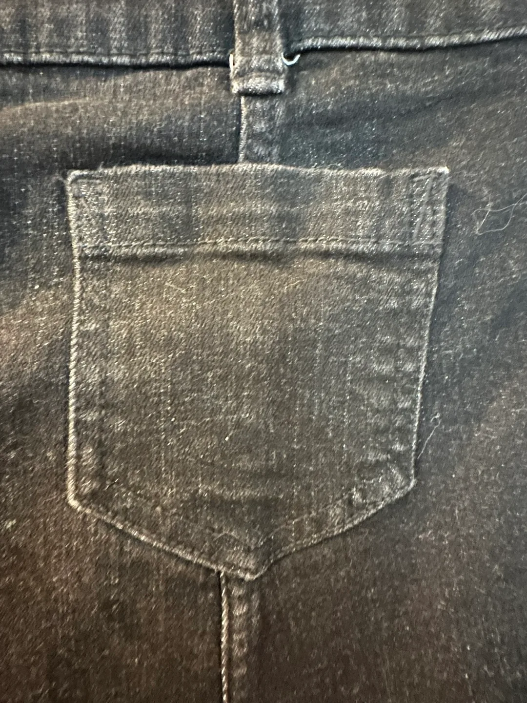 Chaps Black Denim Skirt image indicator(4)