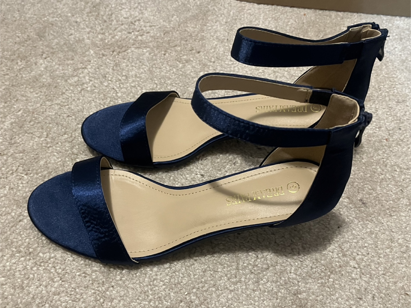 Dream Pairs Women's Navy Blue Ankle Strap Heels - photo 4