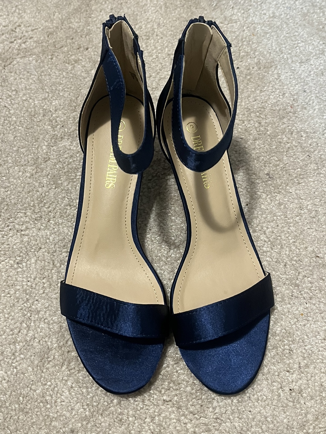 Dream Pairs Women's Navy Blue Ankle Strap Heels - photo 2