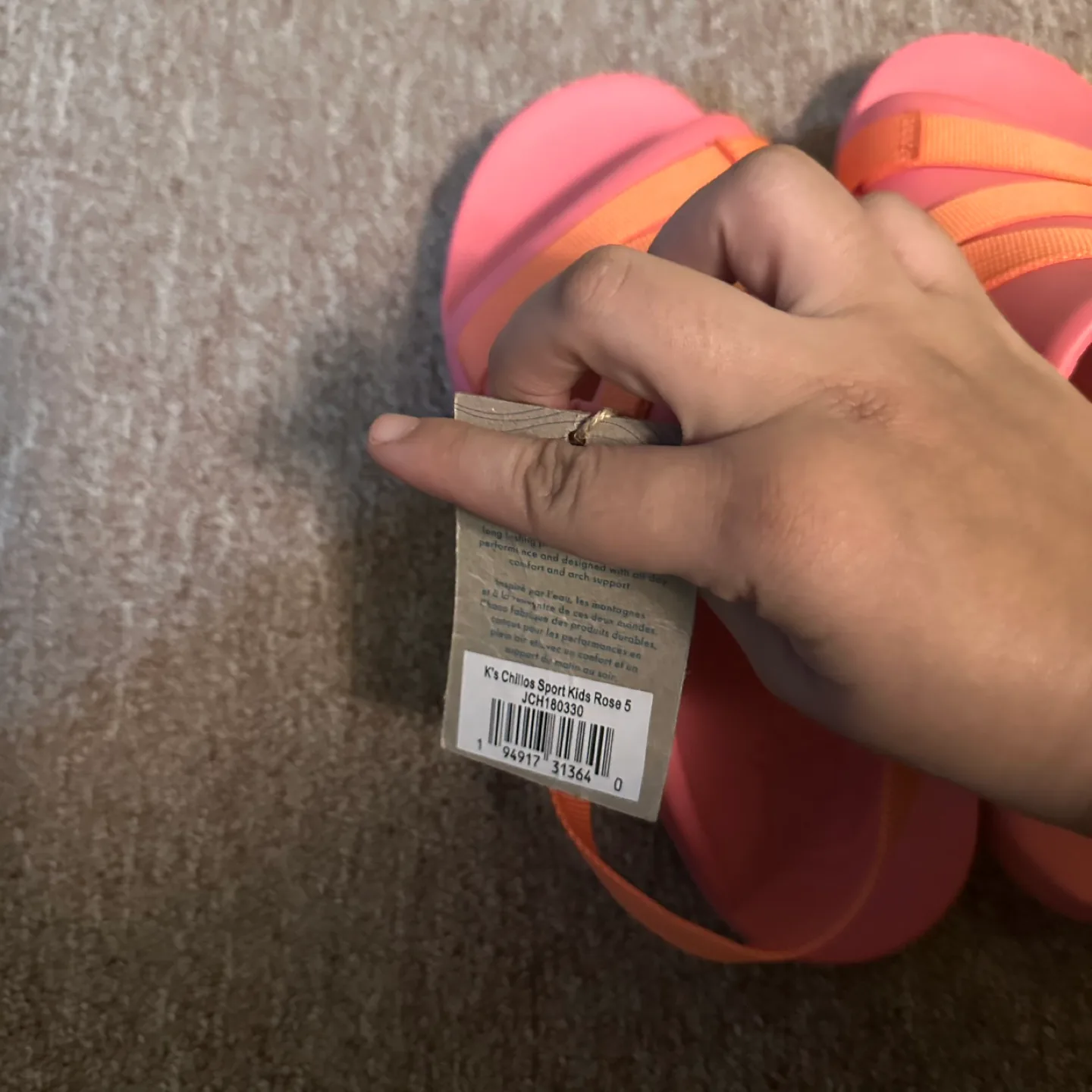 Chaco K's Chillos Sport Kids Rose Size 5 image indicator(2)