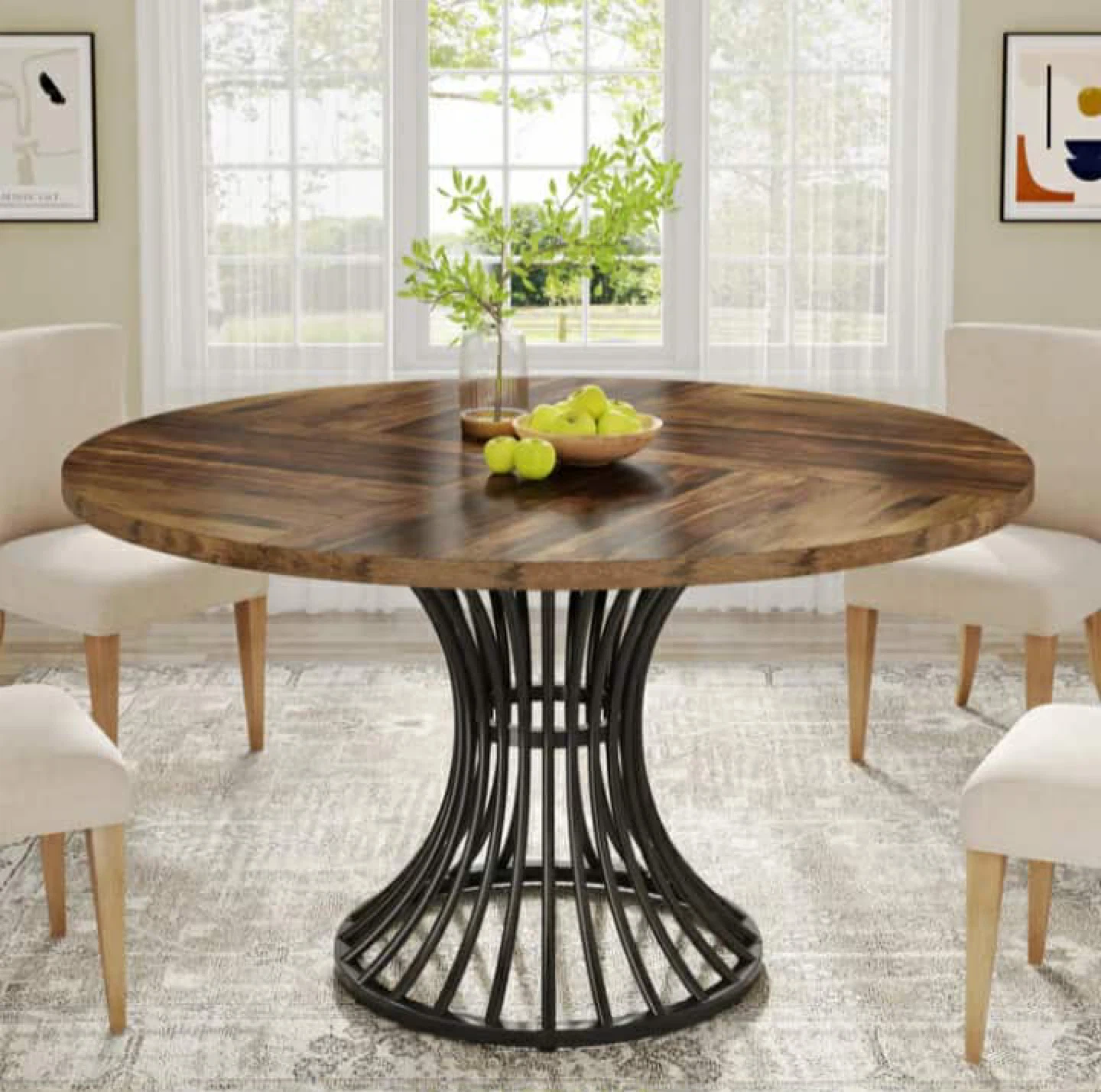 Round Dining Table - 47.24" Diameter - photo 2