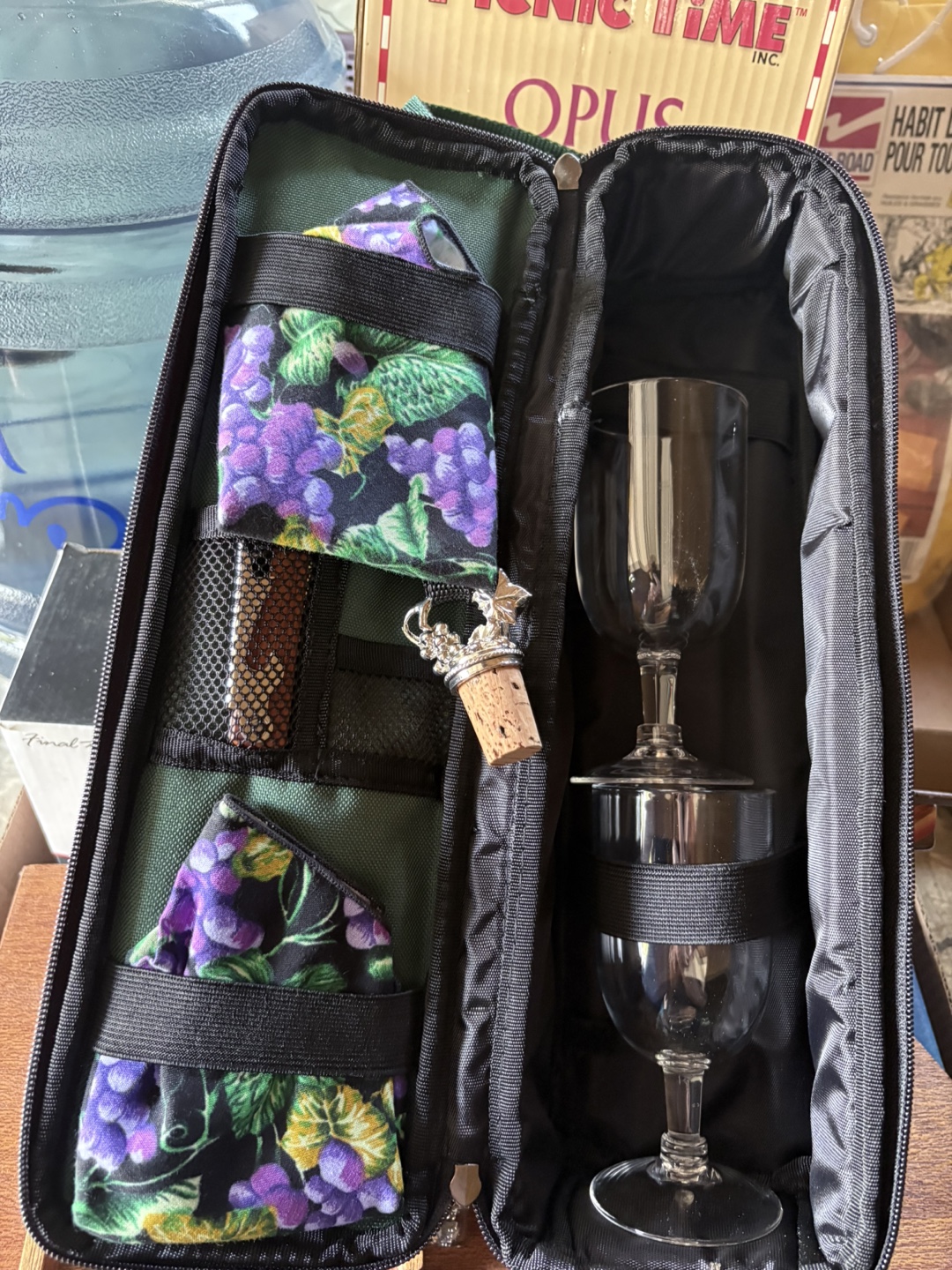 Picnic Time Opus Wine Tote with Service for Two - photo 3