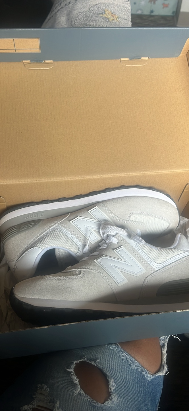 New Balance 574 Core Gray White (US Men's 9 / Women's 10.5) - photo 4