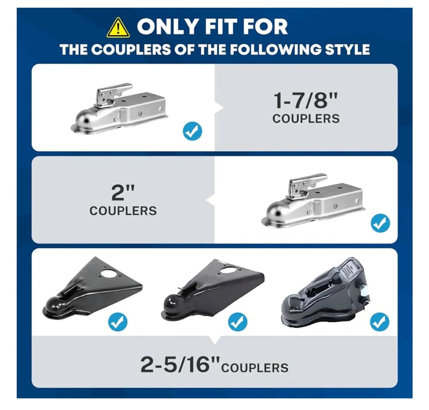 New KOHREE Trailer Hitch Lock - Orange image indicator(2)