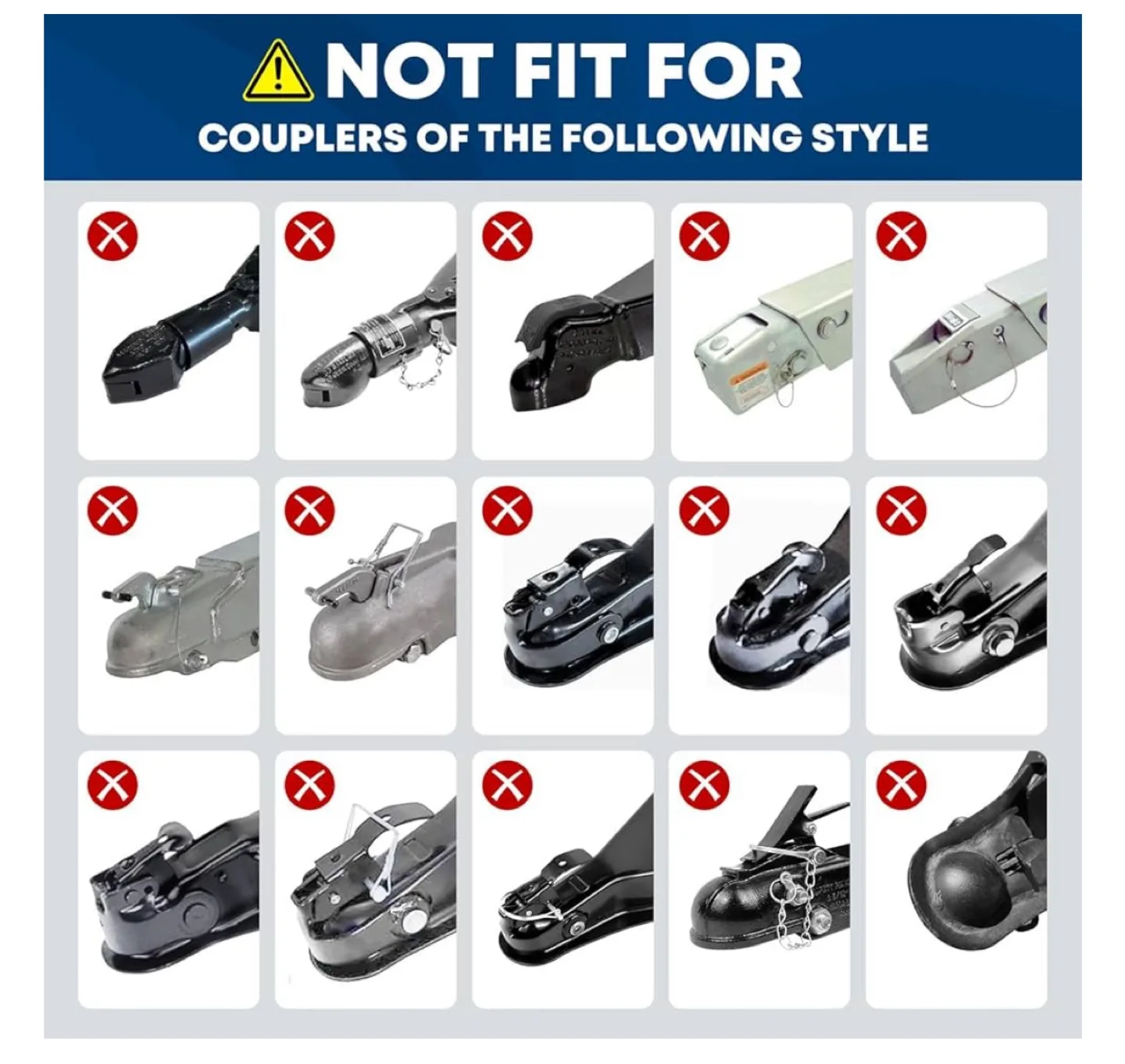 New KOHREE Trailer Hitch Lock - Orange image indicator(3)