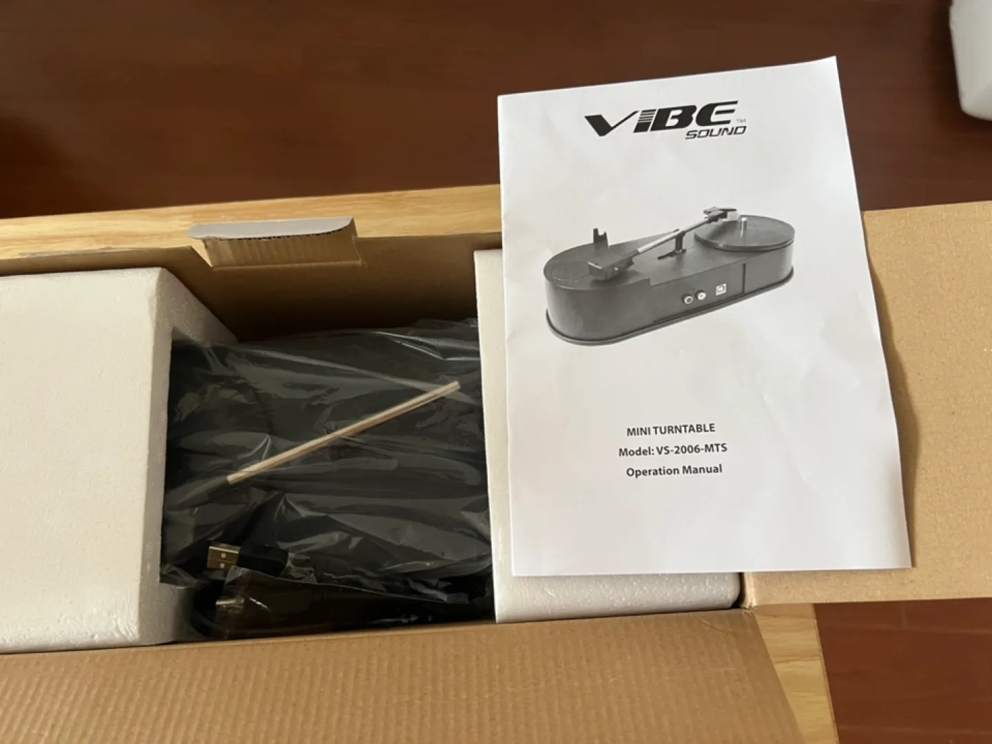 Vibe Sound Mini Portable USB Turntable VS-2006-MTS 🥕 image indicator(2)