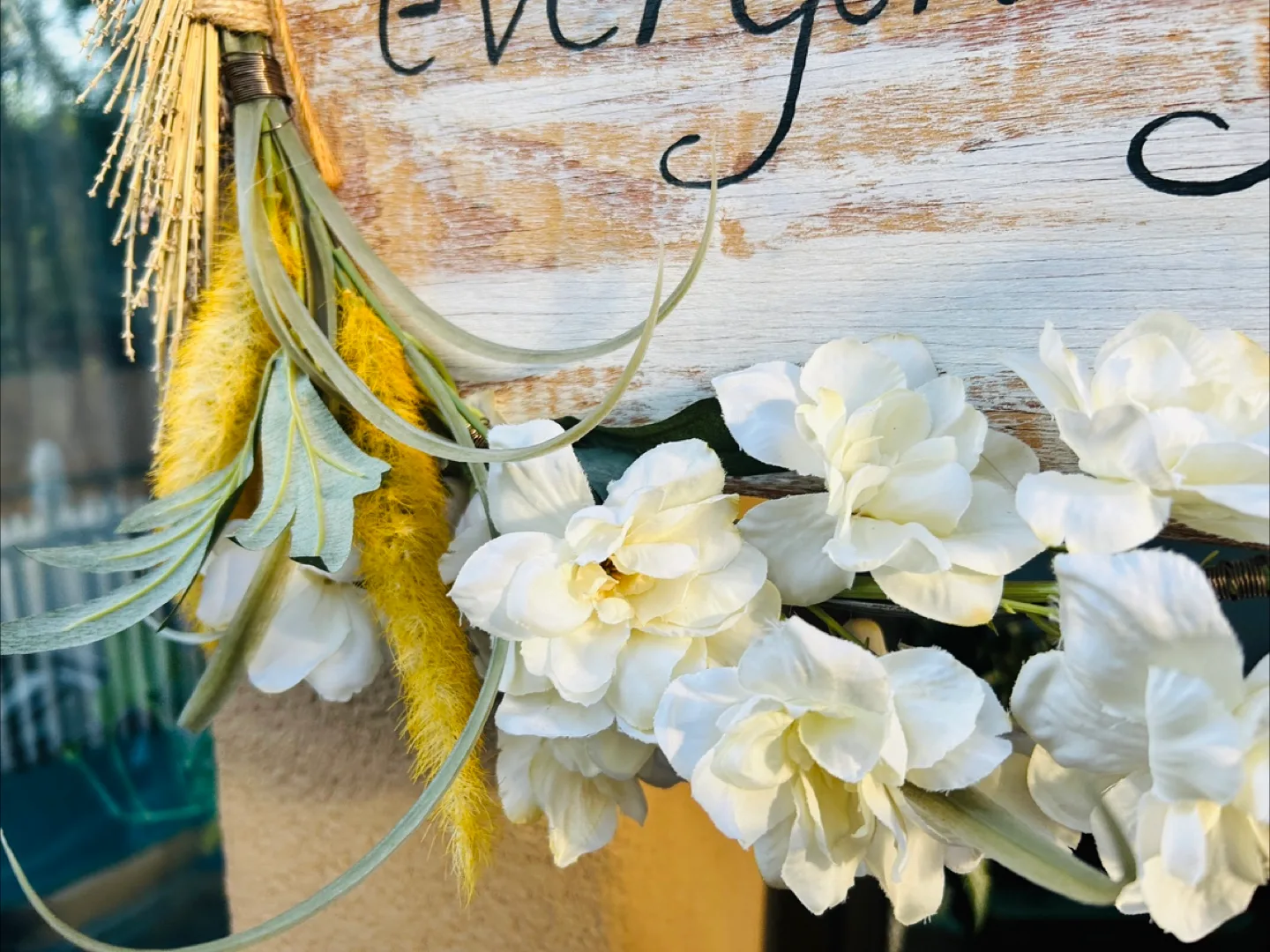 Handmade Floral Wreath Sign - 'Not Young Enough' image indicator(3)