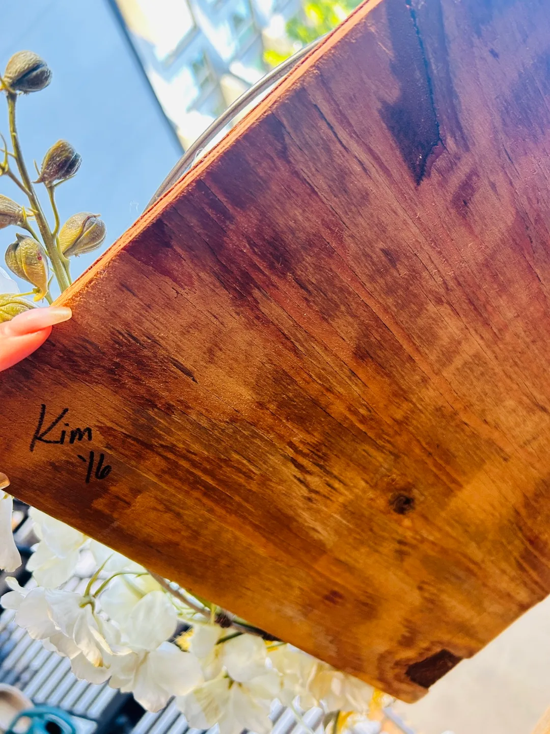 Handmade Floral Wreath Sign - 'Not Young Enough' image indicator(4)