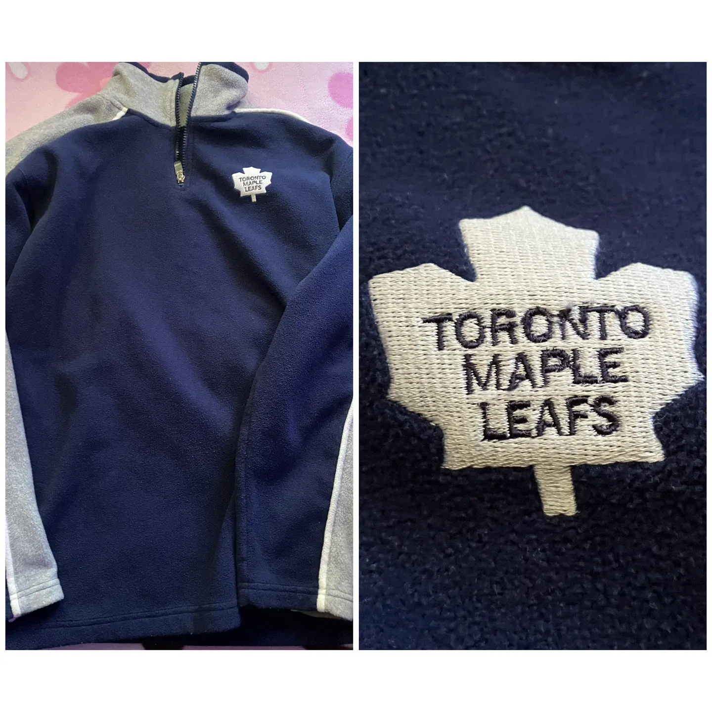 (NHL) Toronto Maple Leafs Fleece Pullover - Size Men M/L thumbnail