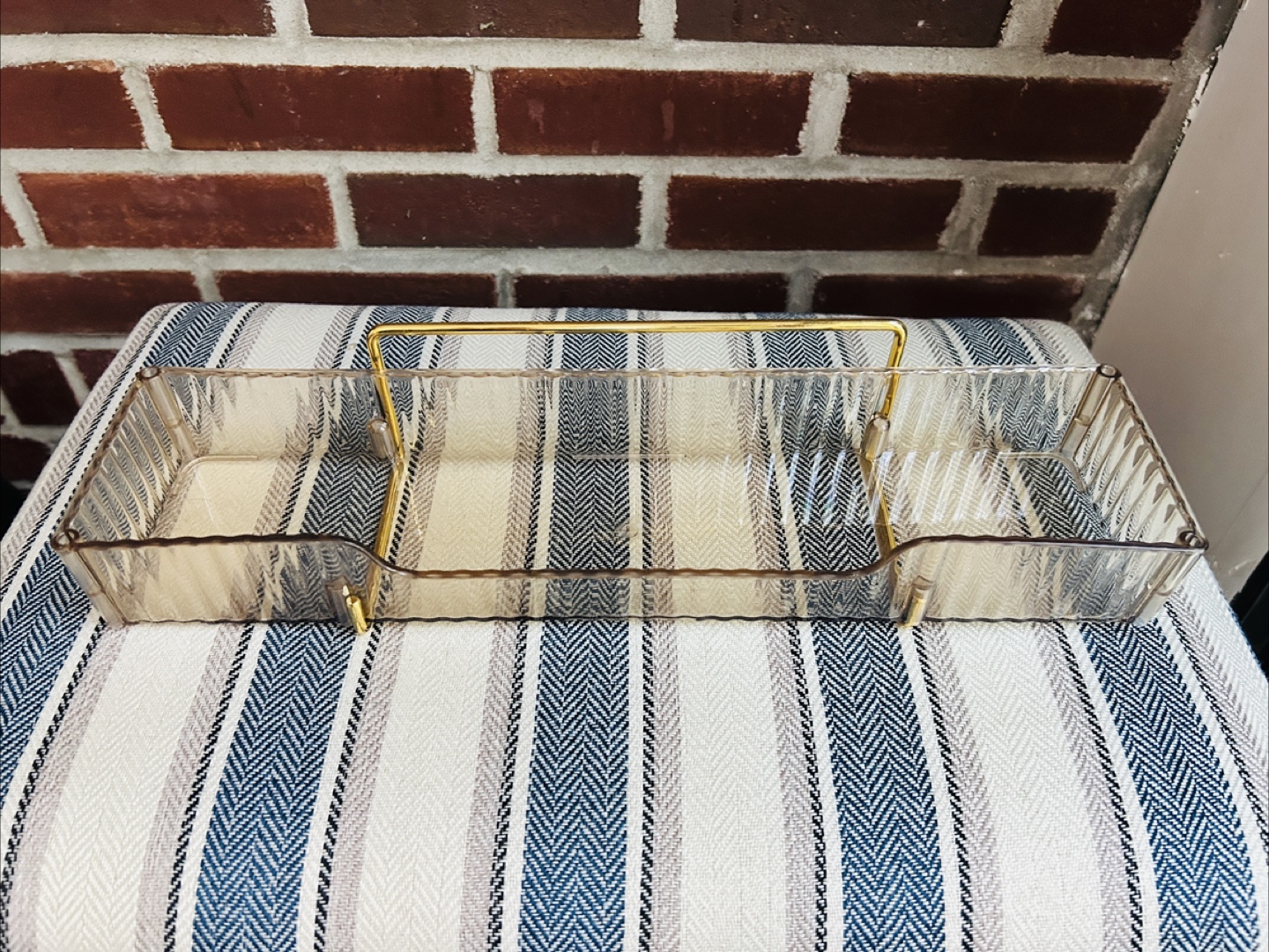 Acrylic Vanity Organizer with Gold Handle - photo 2