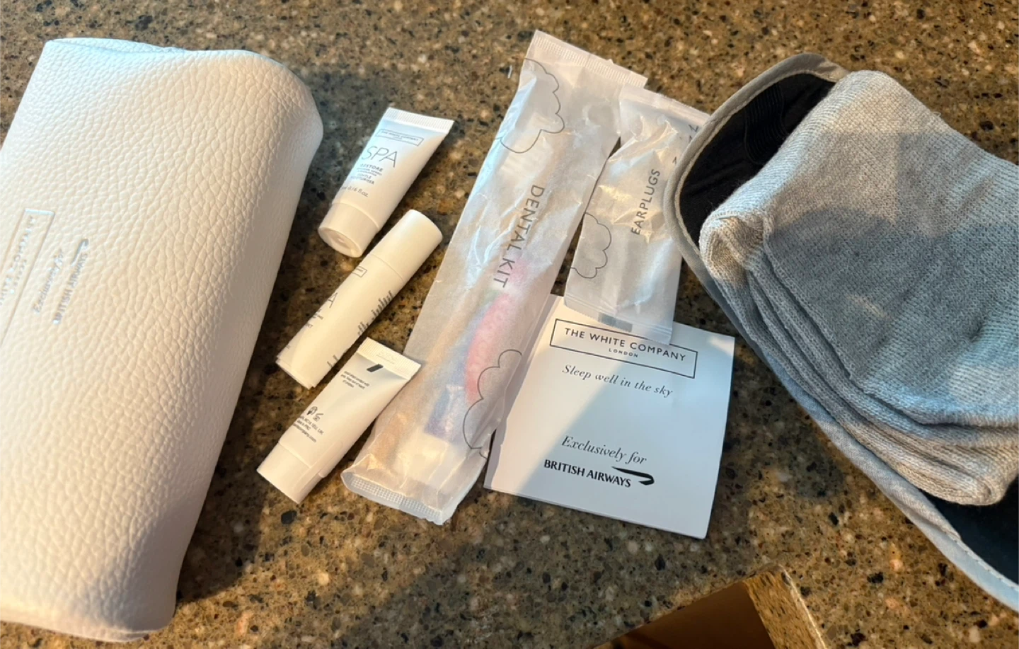 British Airways First Class Travel Kit
