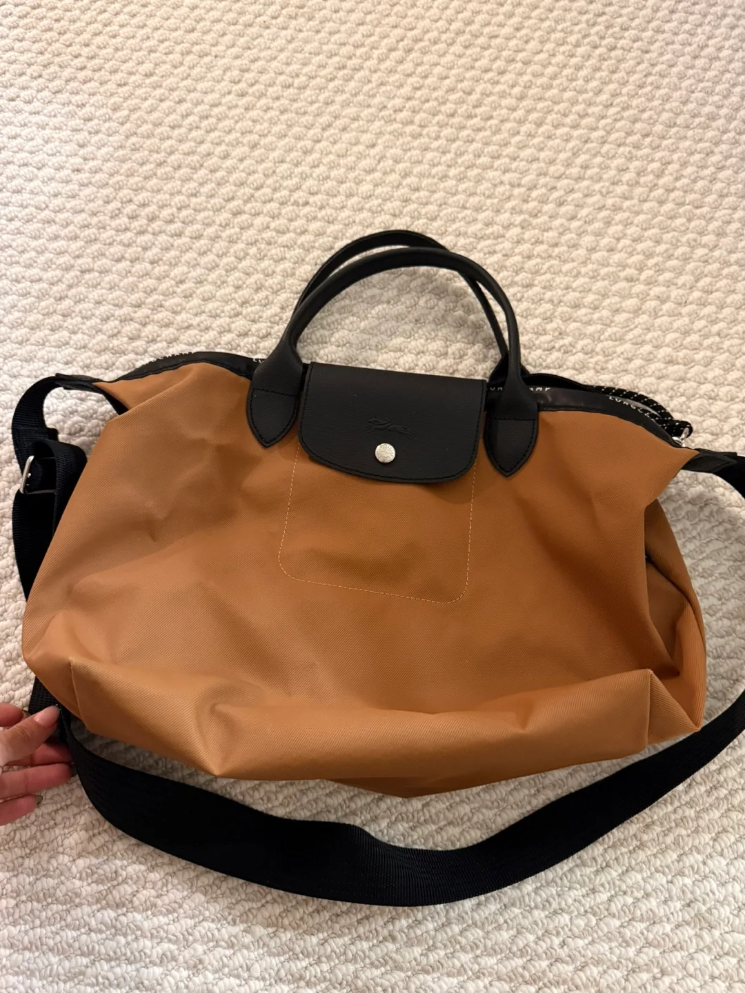Longchamp Le Pliage Cuir Large Tote Bag thumbnail