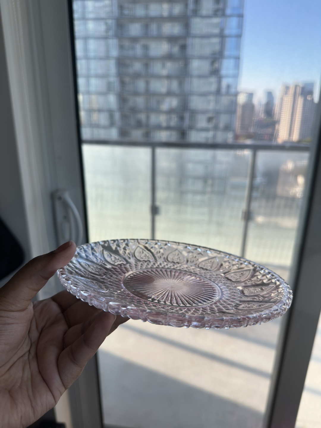 Pink Decorative Glass Plates (Set of 4) - photo 3