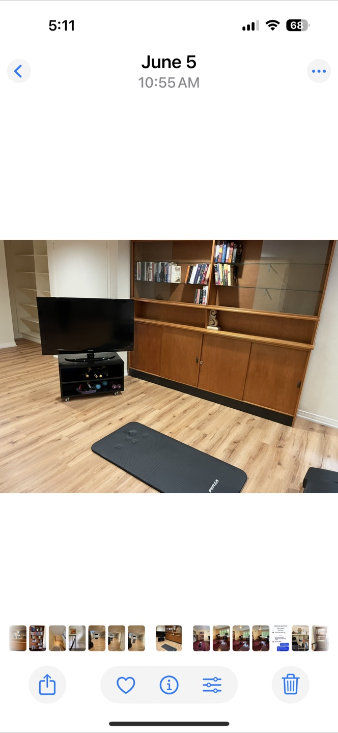 Mid-Century Modern Wall Unit, solid wood. - photo 3