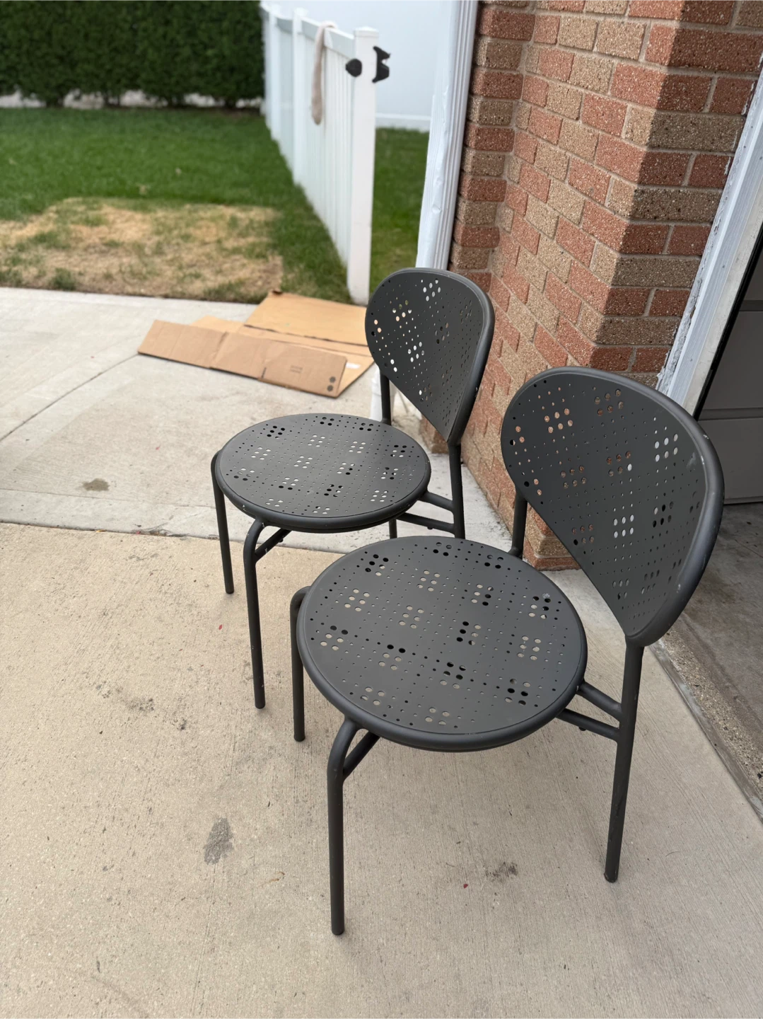Outdoor Metal Chairs - Set of 2 - photo 3