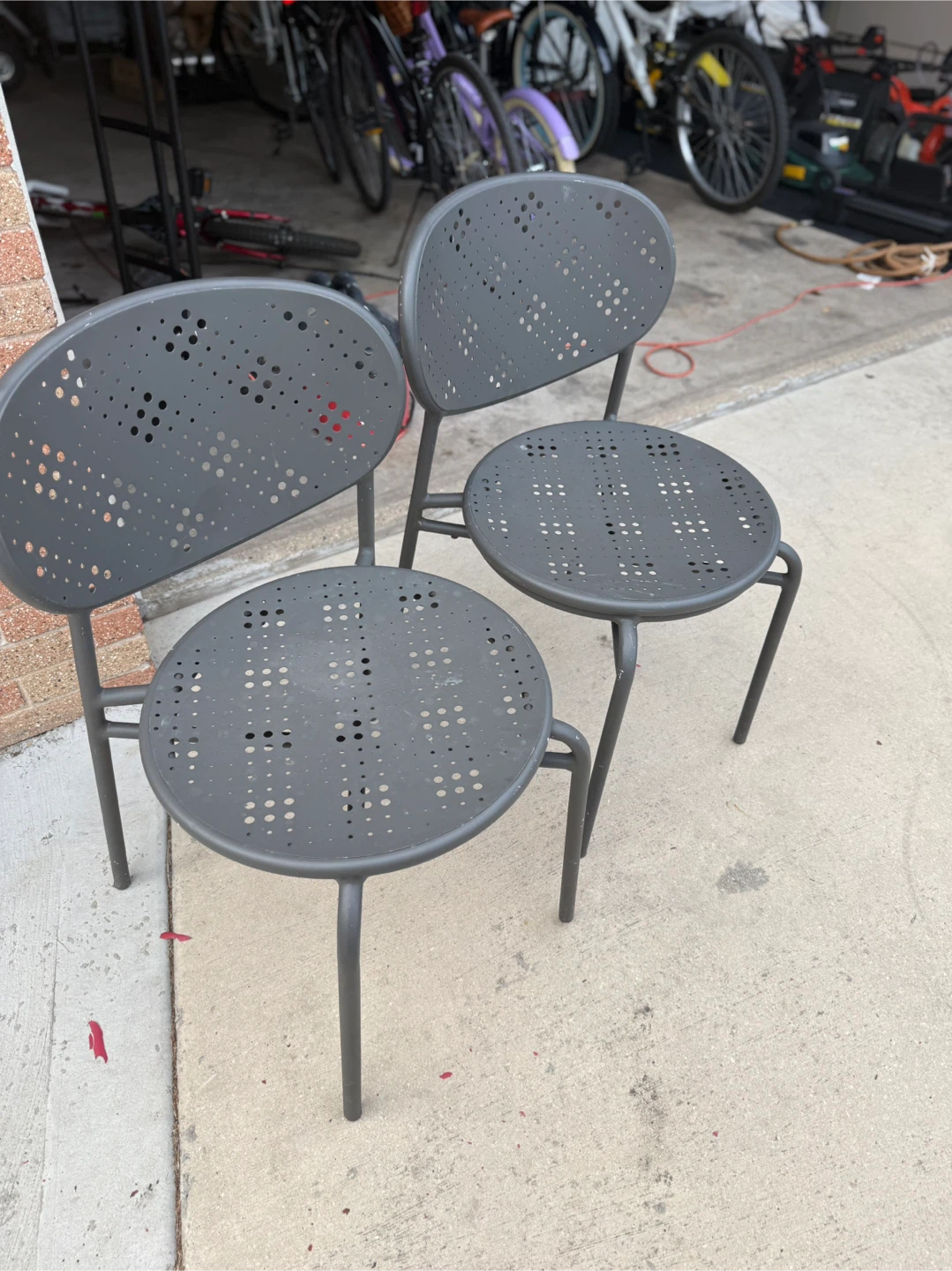 Outdoor Metal Chairs - Set of 2 - photo 2